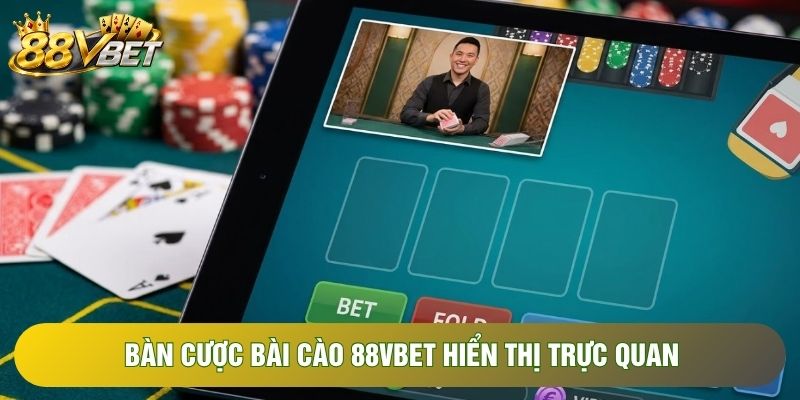 Bàn cược bài cào 88VBET hiển thị trực quan