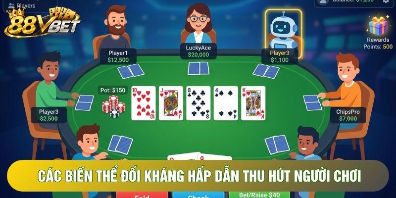 Các biến thể đối kháng hấp dẫn thu hút người chơi