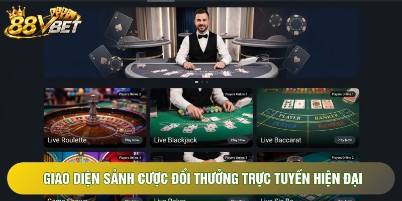 Giao diện sảnh cược đổi thưởng trực tuyến hiện đại Giao diện sảnh cược đổi thưởng trực tuyến hiện đại