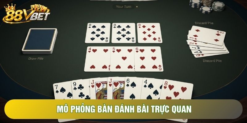 Mô phỏng bàn đánh bài trực quan Mô phỏng bàn đánh bài trực quan