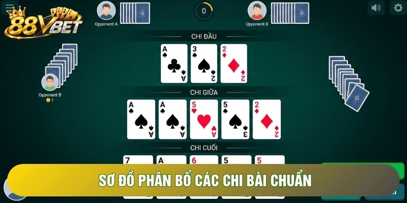 Sơ đồ phân bổ các chi bài chuẩn